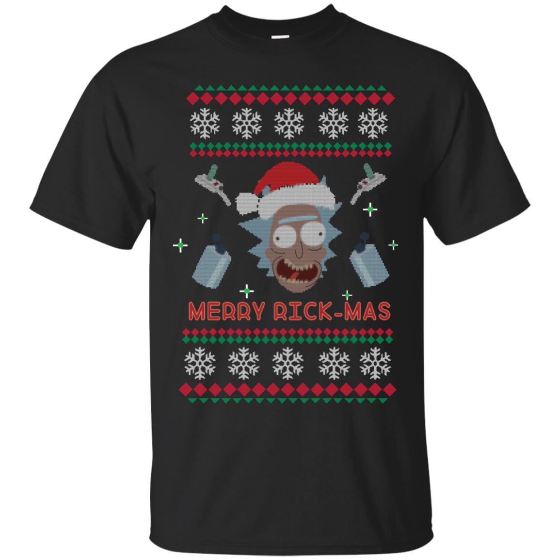 Mery Rick-mas Shirt Black
