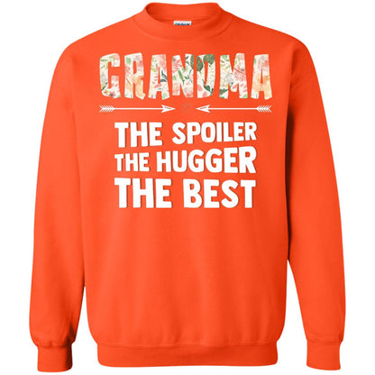 Grandma The Spoiler The Hugger The Best Nana Shirt Orange