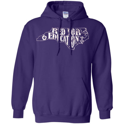Distressed North Carolina Nc Red For Educator Shirt Purple