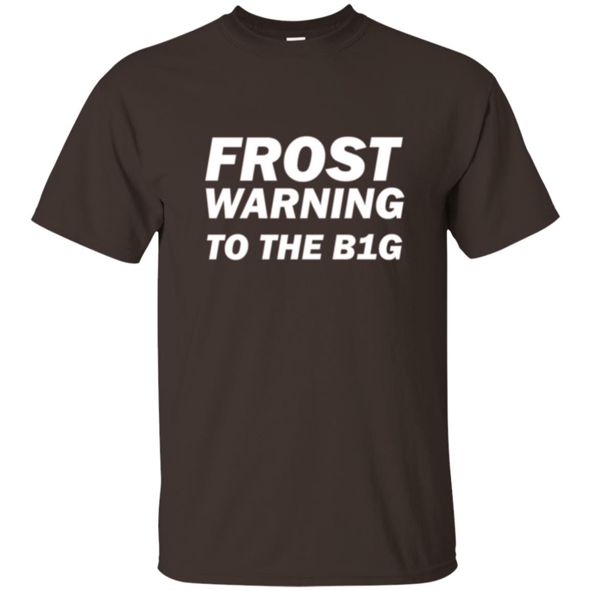 Frost Warning Nebraska T-shirt Dark Chocolate