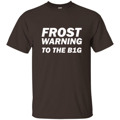 Frost Warning Nebraska T-shirt Dark Chocolate