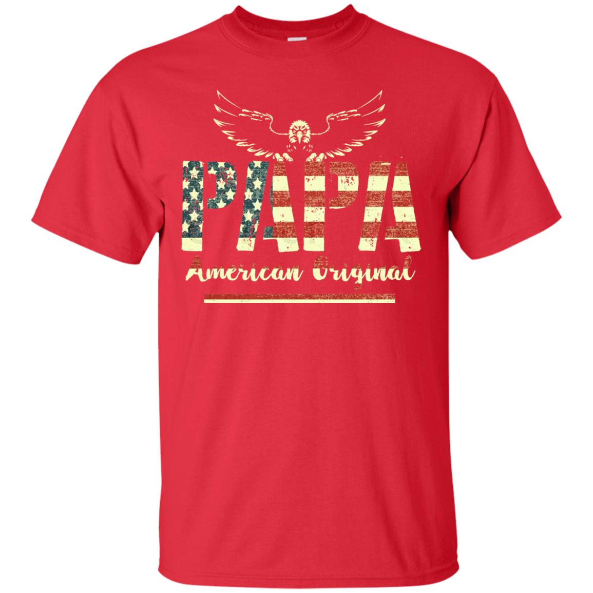 Papa American Original Grandparents T-shirt Red