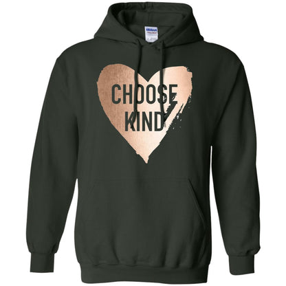 Choose Kind Anti Bullying Rose Gold T-shirt Forest Green