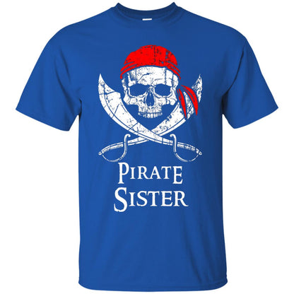 Family T-shirt Pirate Sister Jolly Roger Skull Crossbones Royal