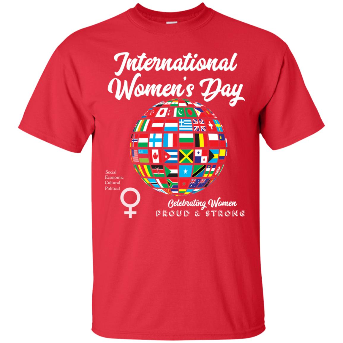 International Women_s Day T-shirt Red
