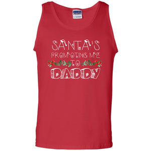 Family Christmas T-shirt Santa's Promoting Me To Daddy