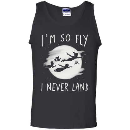 Film T-shirt Peter Pan So Fly Moon Silhouette Graphic Black