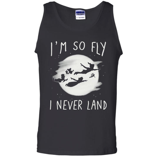 Film T-shirt Peter Pan So Fly Moon Silhouette Graphic Black