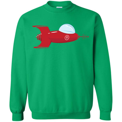 Vintage Spaceship Video Game Gamer T-shirt Irish Green
