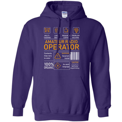 Amateur Radio Operator Gift Shirt Purple