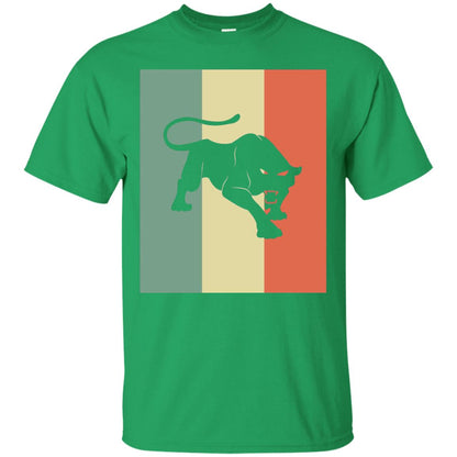 Black Panther Silhouette Gift Shirt Retro Vintage Classic Tee Irish Green