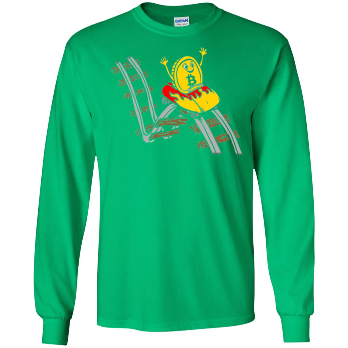Bitcoin Rollercoaster T-shirt Irish Green