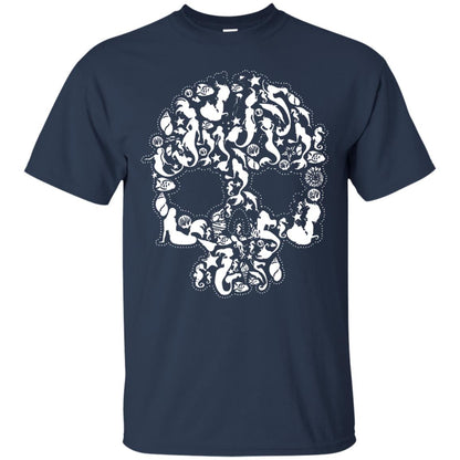 Mermaid Skull T-shirt Navy