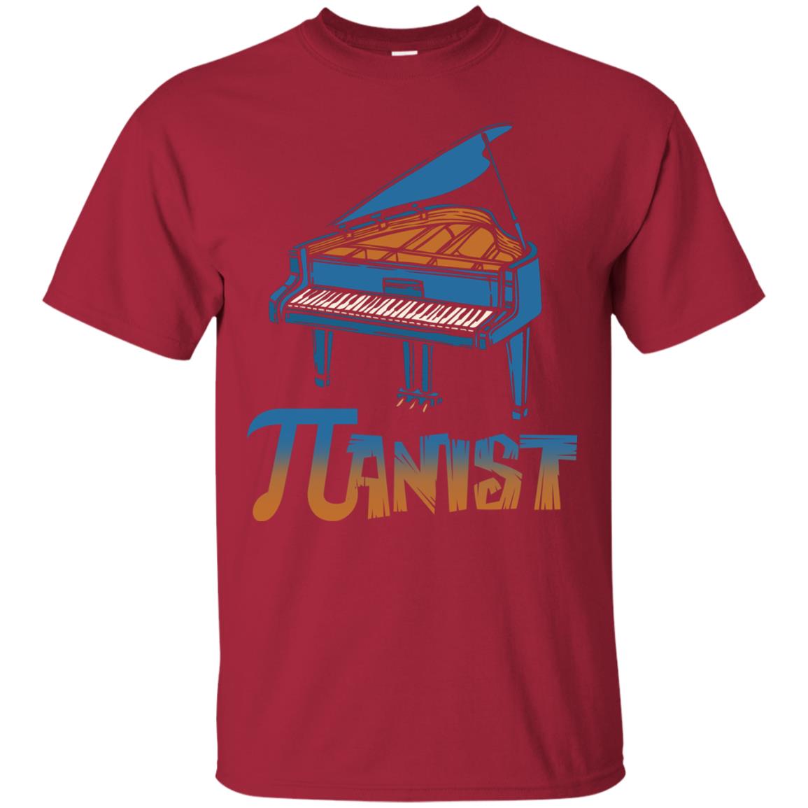 Pianist T-shirt Pi Day With Piano Cardinal