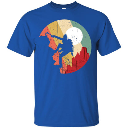 Rock Climbing Mountain Climbing Lover T-shirt Royal