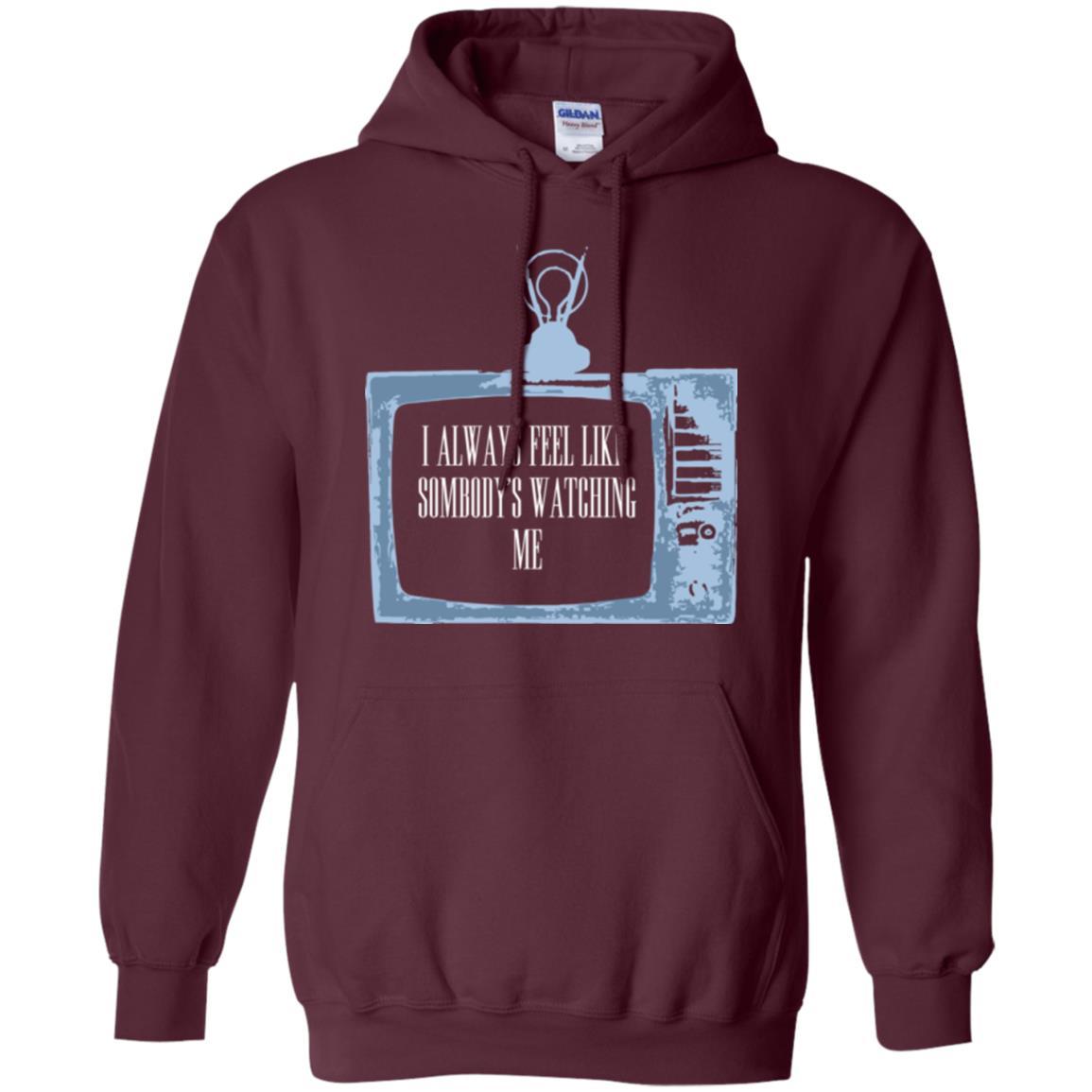 I Always Feel Like Sombody's Watching Me T-shirt Maroon