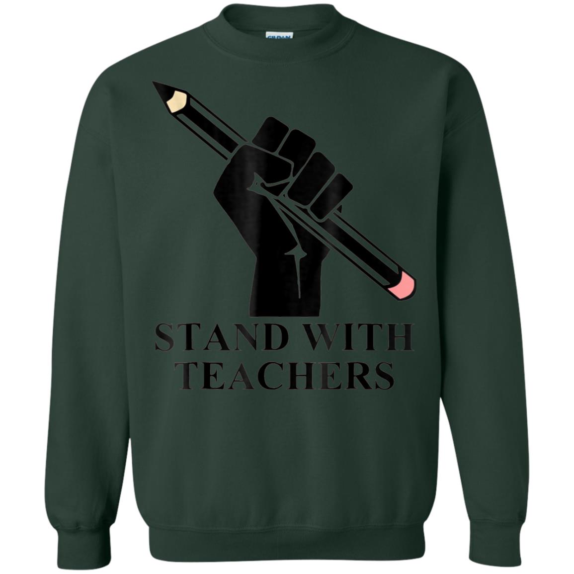 Colorado Teachers Stand With Teachers Educator Strike Shirt Forest Green