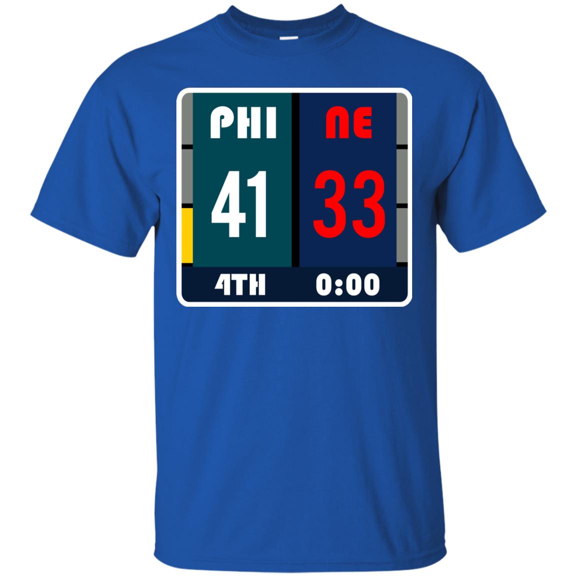 Football Philadelphia T-shirt Eagles Vs New England Royal