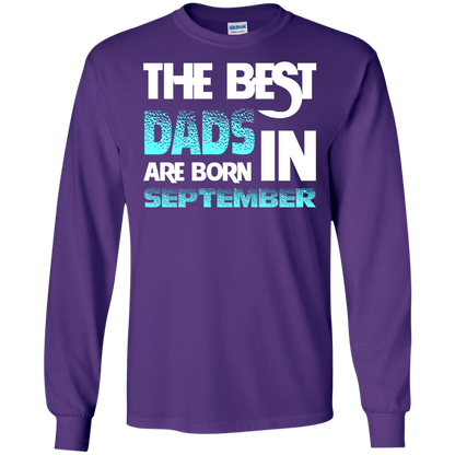 Daddy T-shirt The Best Dads Are Born In September Purple