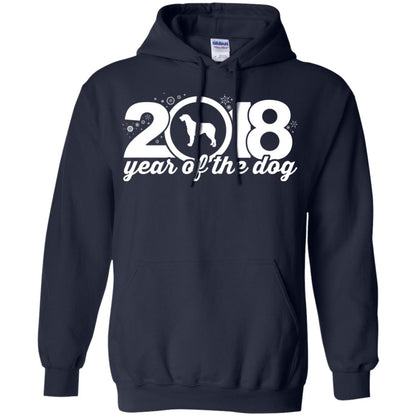 Irish Wolfhound Lover T-shirt 2018 Year Of The Dog New Year Navy