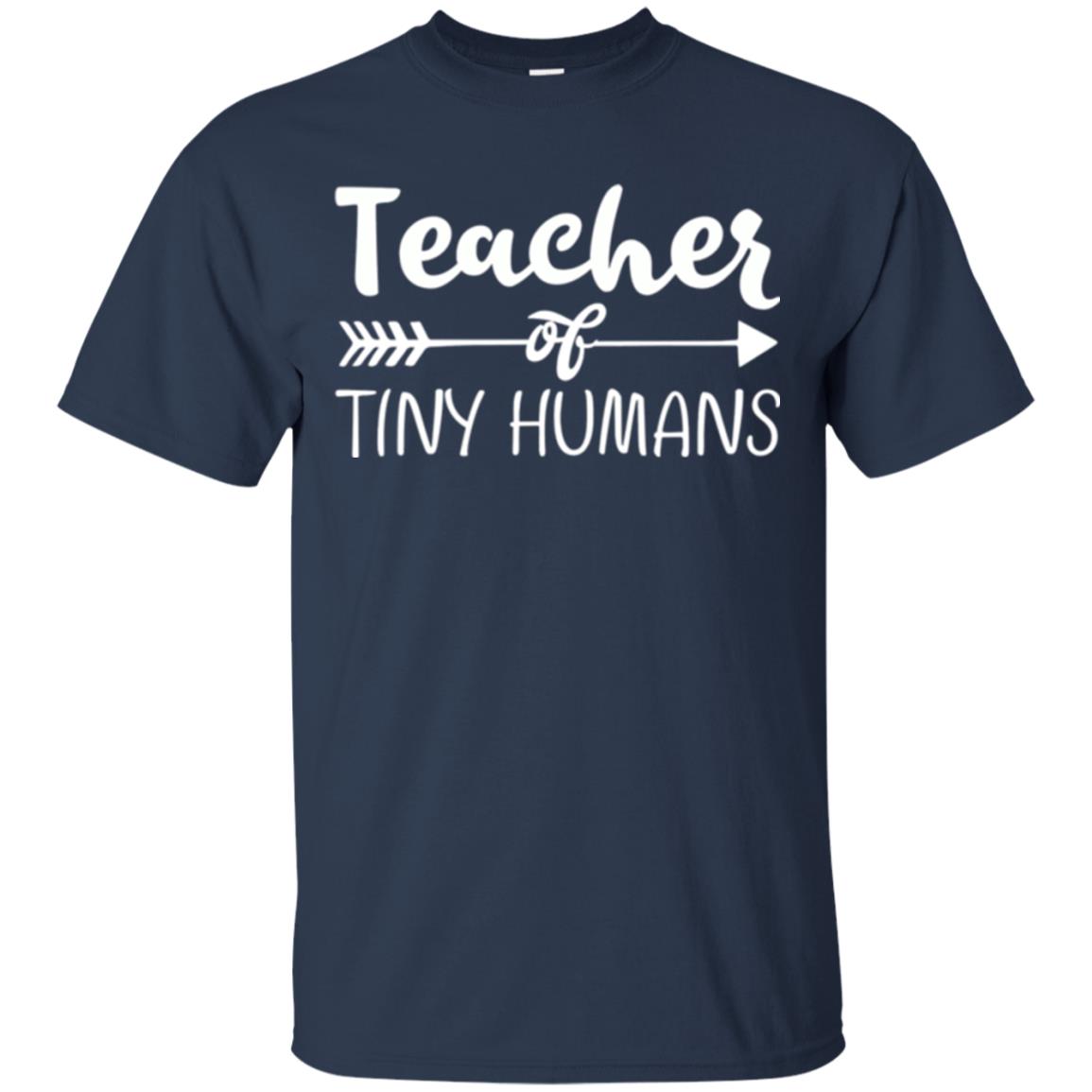 Kindergarten Preschool T-shirt Teacher Of Tiny Humans Navy