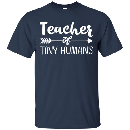 Kindergarten Preschool T-shirt Teacher Of Tiny Humans Navy