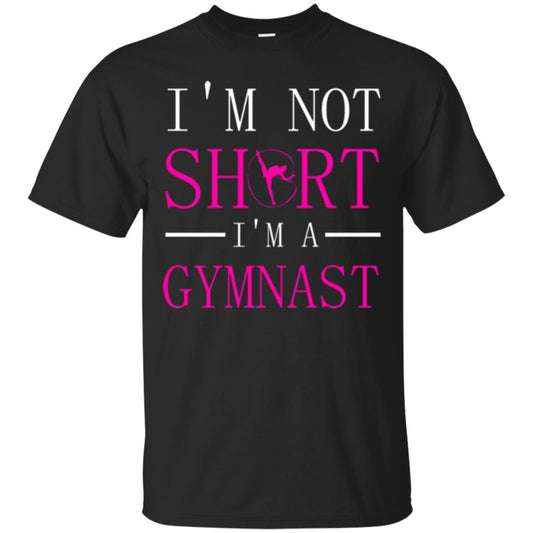 Gymer T-shirt I'm Not Short I'm A Gymnast Black