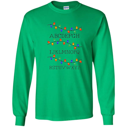 Christmas T-shirt Fairy Lights Irish Green