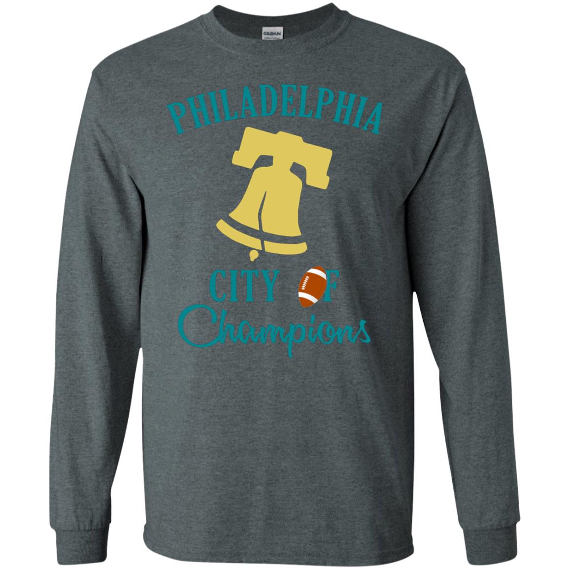Football Lover T-shirt Philadelphia City Of Champion Dark Heather