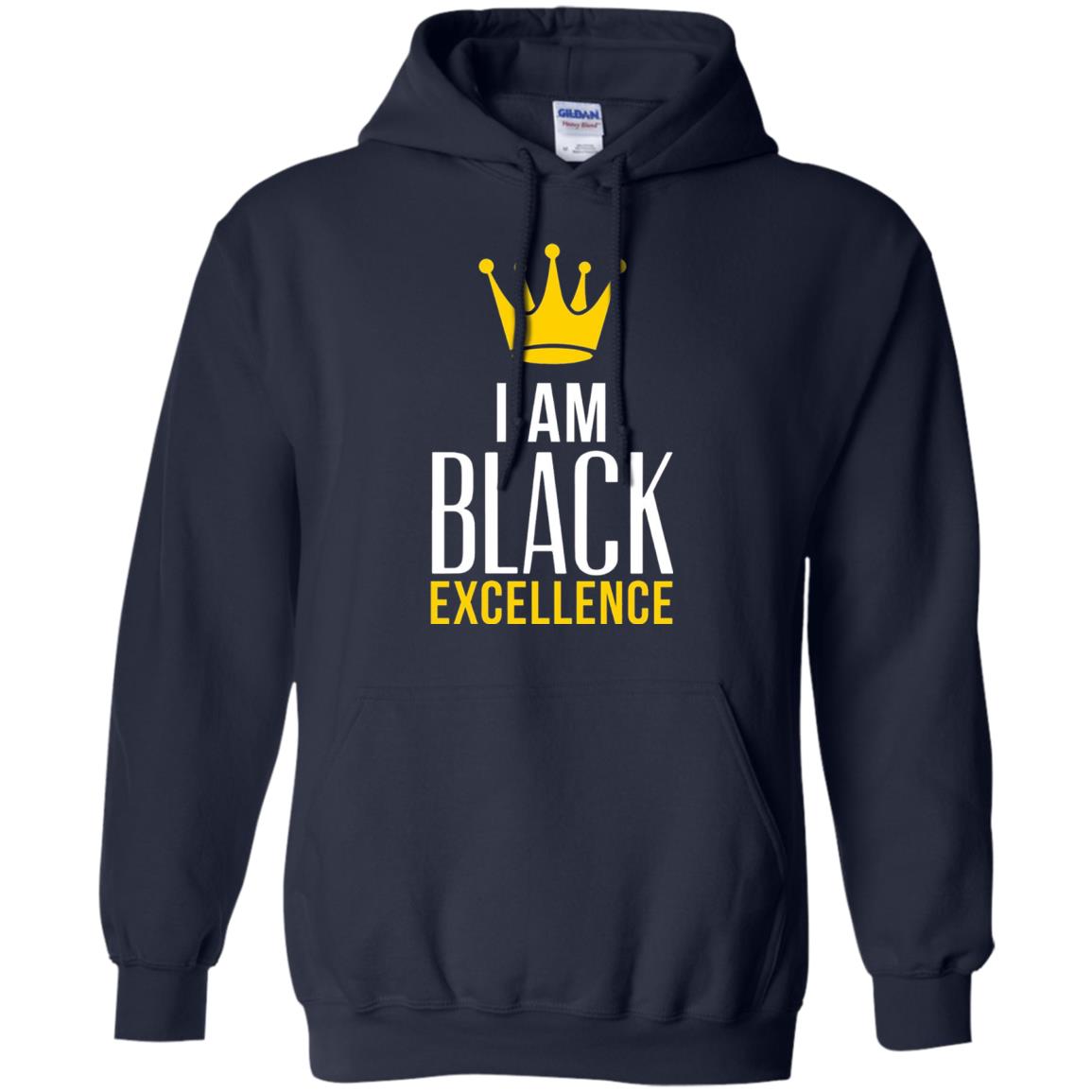 Black Excellence T-shirt Melanin Poppin_ Queen King Navy