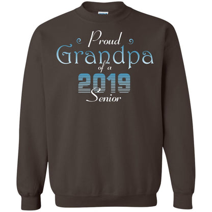 Proud Grandpa Of 2019 Senior Granddad Shirt Dark Chocolate
