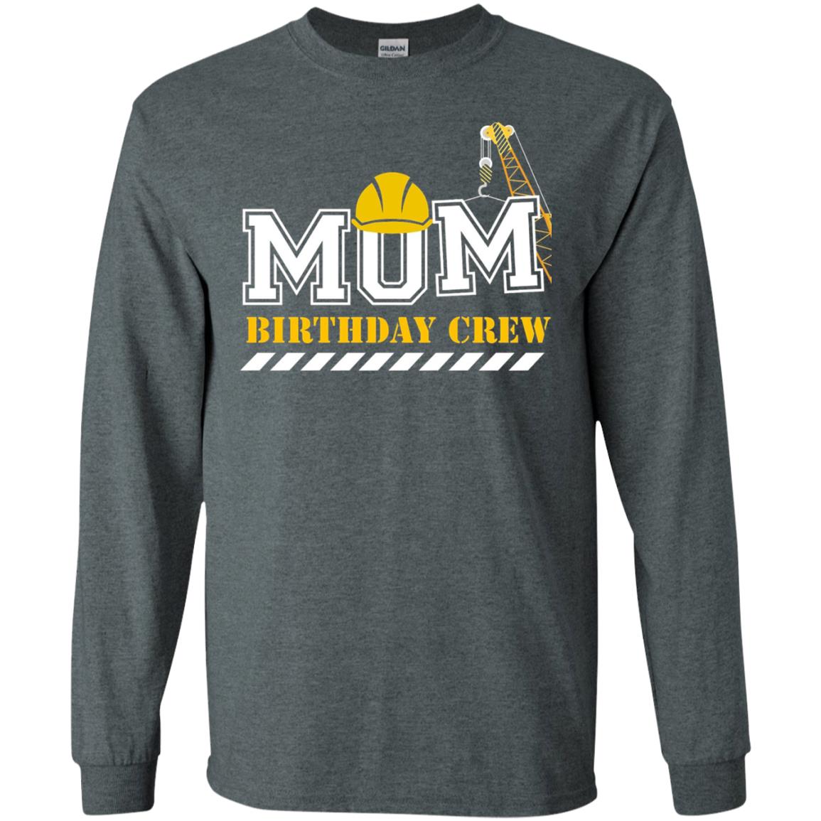 Mom Birthday Crew Mommy T-shirt Dark Heather