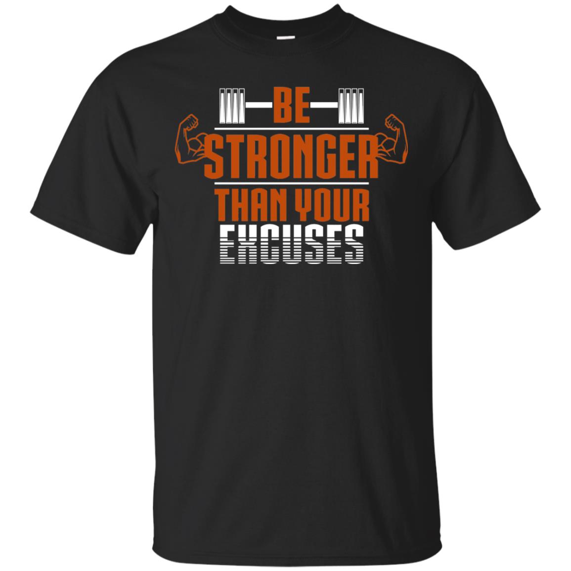 Be Stronger Than Your Excuses Fitness T-shirt Black