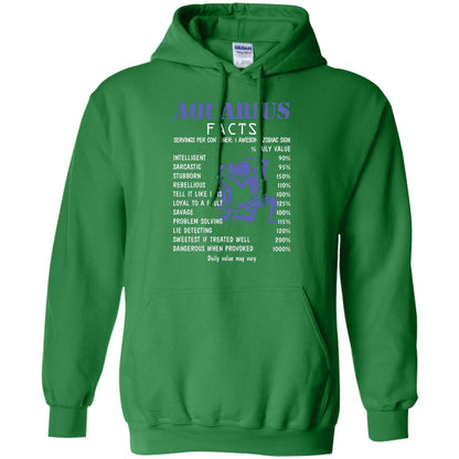 Aquarius Facts 1 Awesome Zodiac Sign Gift Shirt Fo Aquarius Horoscope Irish Green