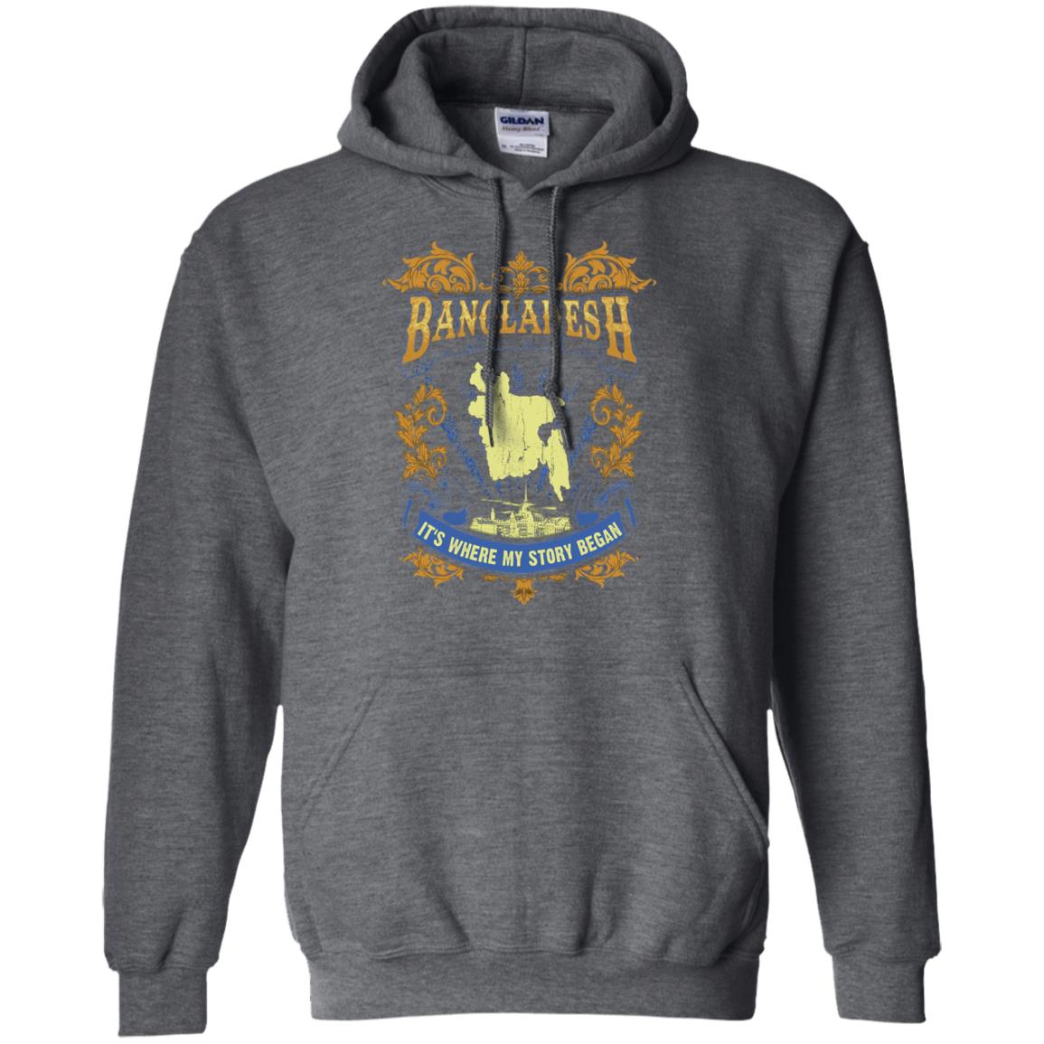 Bangladesh It_s Where My Story Began T-shirt Dark Heather