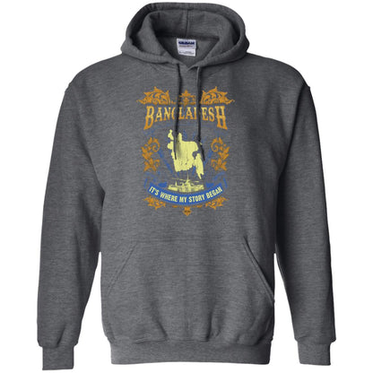 Bangladesh It_s Where My Story Began T-shirt Dark Heather