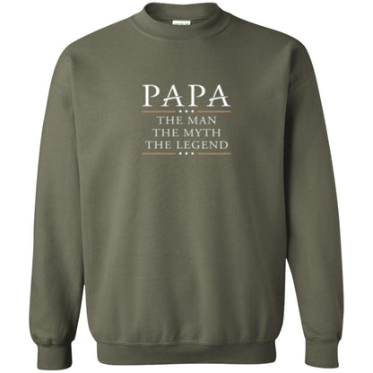 Family T-shirt Papa The Myth The Legend Military Green