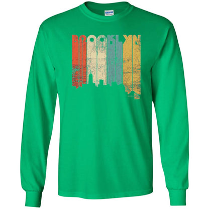 Brooklyn City New York State Vintage T-shirt Irish Green
