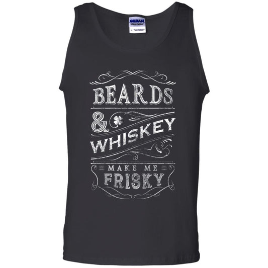 Beards And Whiskey Make Me Frisky Shirt Black