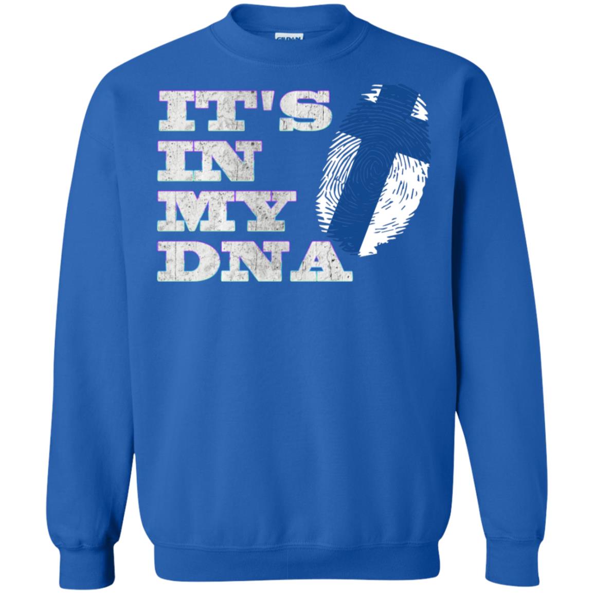 It's In My Dna Finnish Finland Flag Shirt Royal