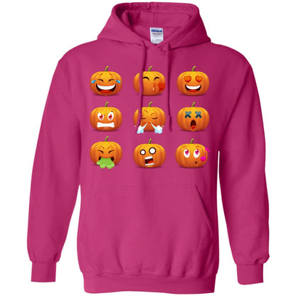 Funny Pumpkins Emoji Halloween Gift Shirt Heliconia