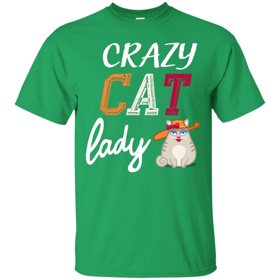 Crazy Cat Lady Chicken Shirt For Girls Womens Irish Green