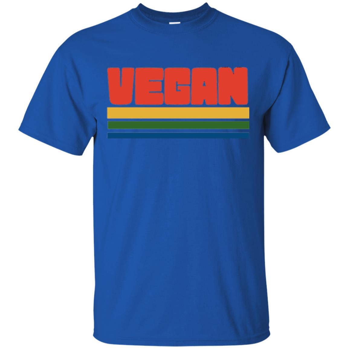 Vegan T-shirt Retro Style Veganism Royal