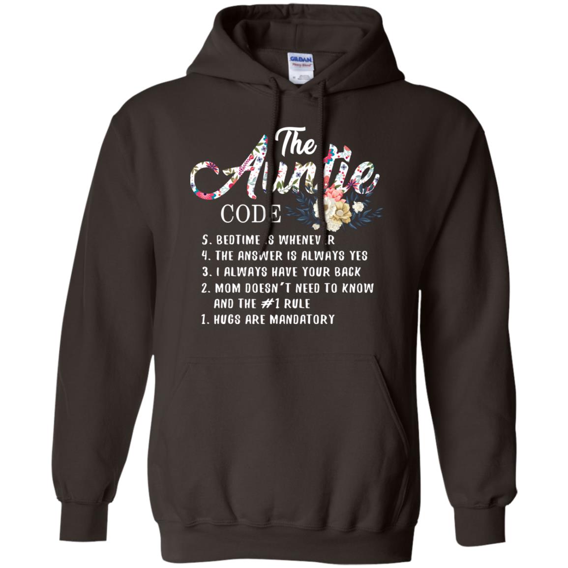 The Auntie Code Shirt For Womens Dark Chocolate