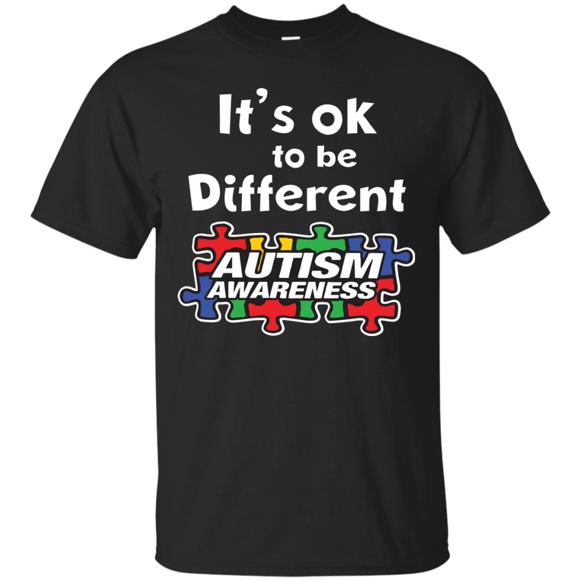 It’s Ok To Be Different Autism Awareness Best Gift Shirt For Autism Awareness Black