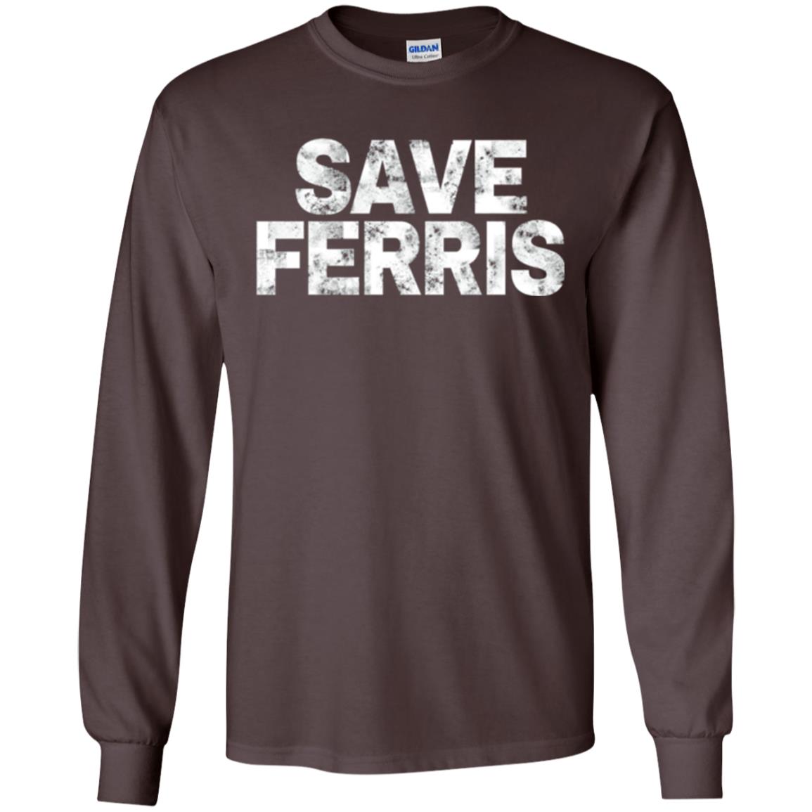 Movie T-shirt Save Ferris 80s Dark Chocolate