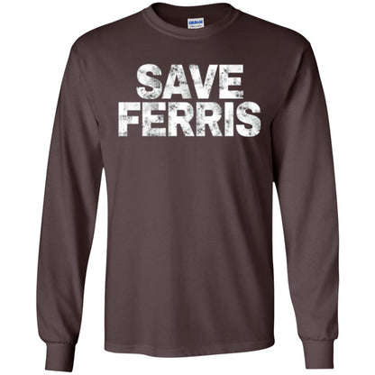 Movie T-shirt Save Ferris 80s Dark Chocolate