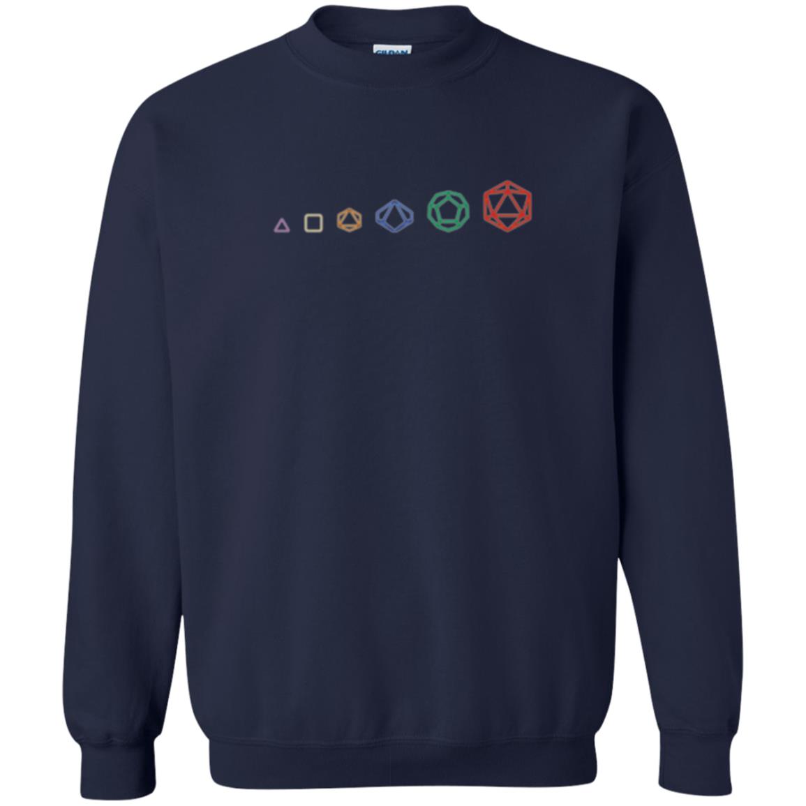 D20 Dice Evolution Role Playing T-shirt Navy