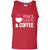 Peace Love And Coffee ShirtG220 Gildan 100% Cotton Tank Top