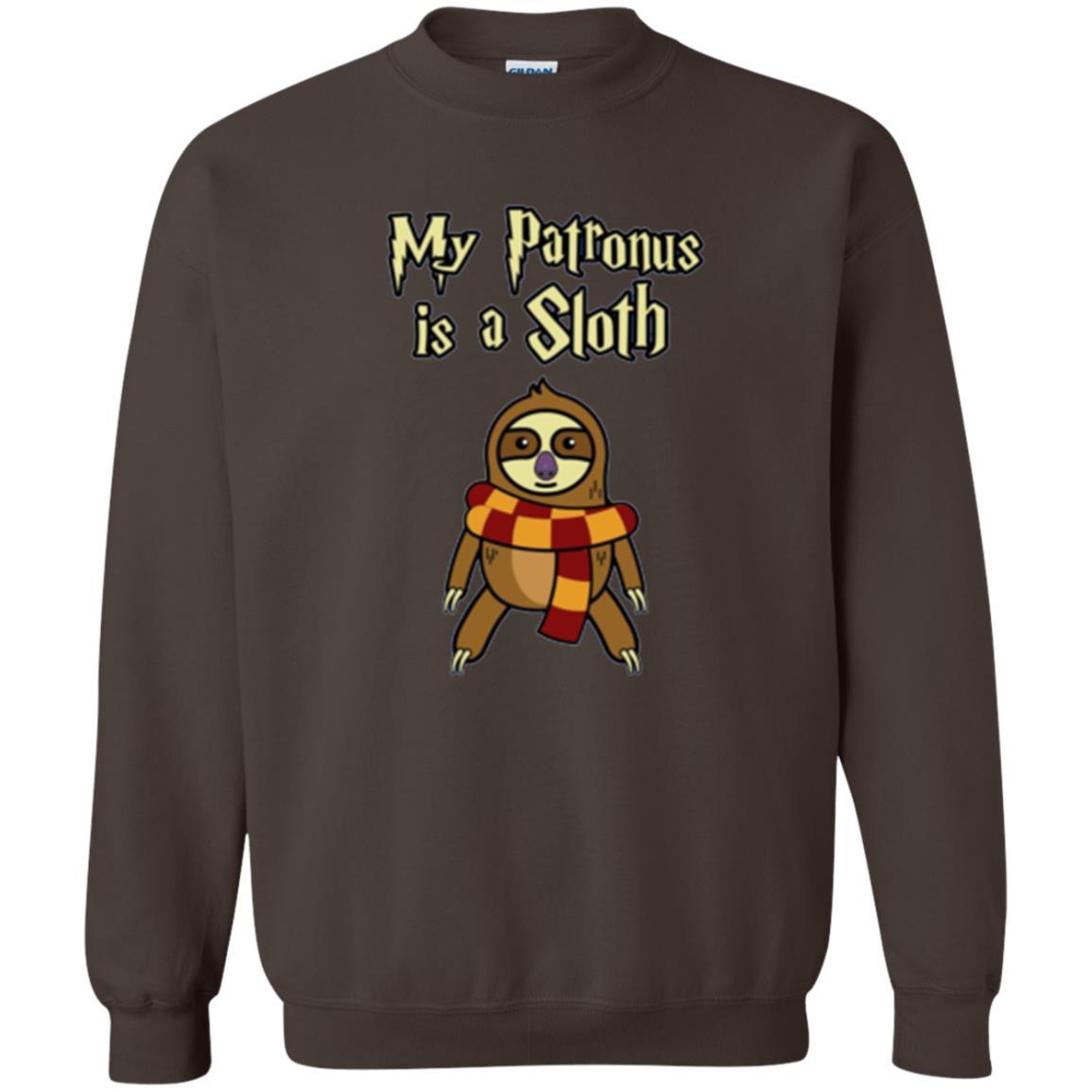 Christmas T-shirt My Patronus Is A Sloth T-shirt Dark Chocolate